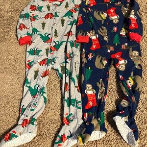 Carter's Kids Christmas zip up Pajamas